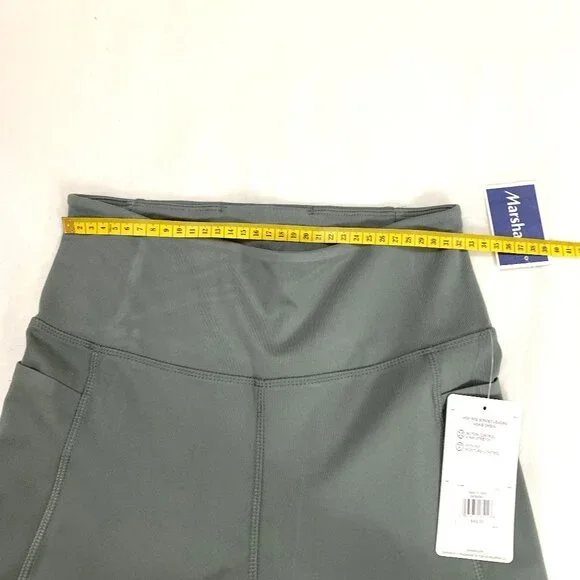NWT Danskin High-Waisted Leggings Green Full Length Pockets Size M Women - Picture 6 of 13
